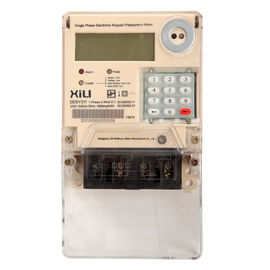 Meter energi prabayar fase tunggal Keypad dengan standar STS / IEC